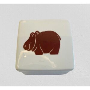 Vintage Nancy Lopez Hippo Trinket Box